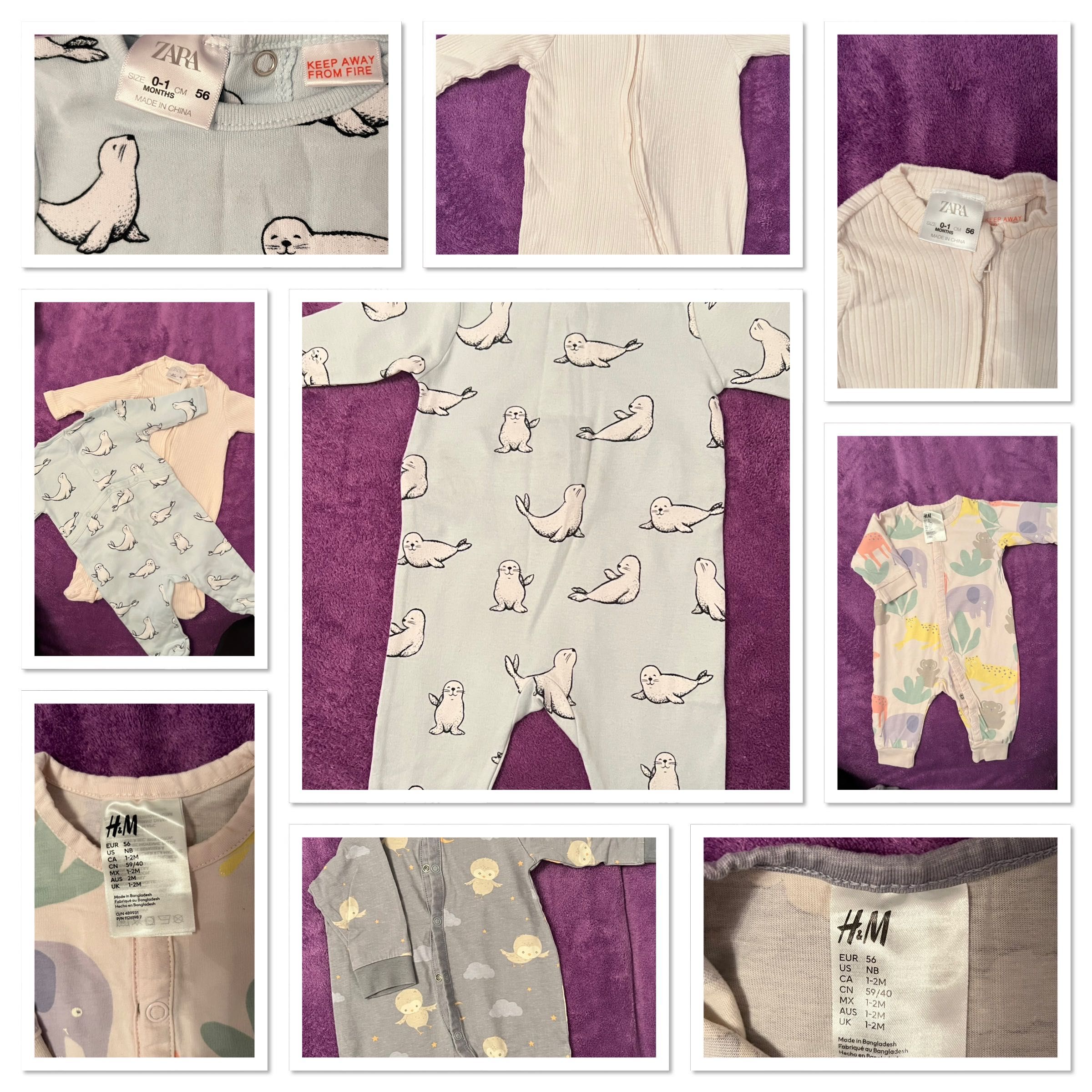 Бебешки дрешки от 50 до 68 размер H&M Zara