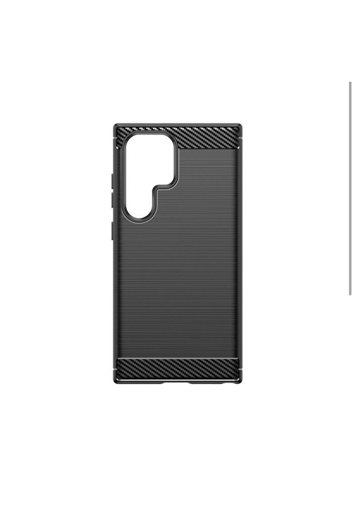 Samsung S23/S24/S25/PLUS/ULTRA - Husa Silicon Insertie Carbon Neagra