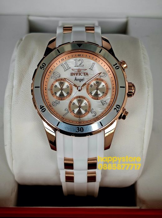 INVICTA Angel Rose gold white 40 mm, Инвикта нов дамски часовник