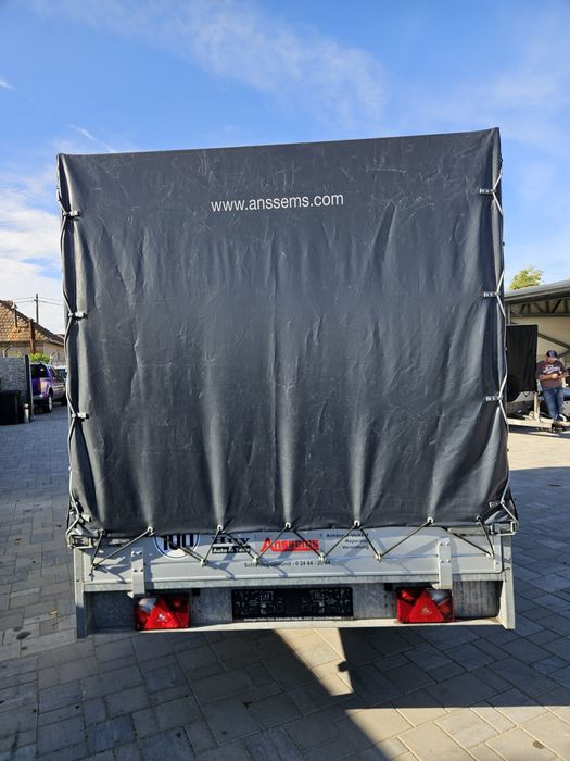 Remorca anssems 2500 kg cu prelata 4x1,80x1,80