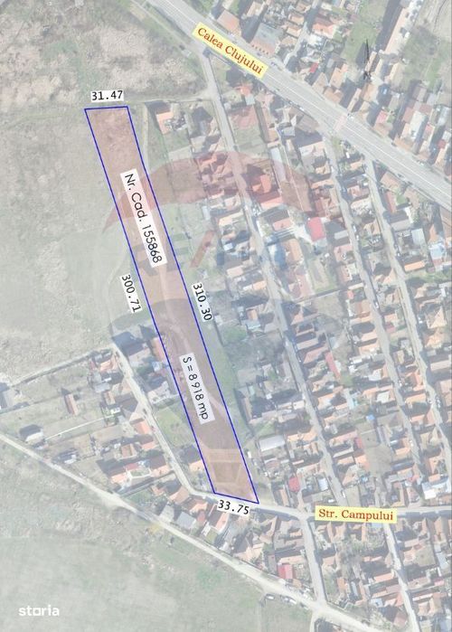 De vânzare Teren 8918 mp intravilan în Oradea -Str. Clujului