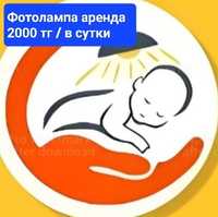 2000 тг в сутки Аренда фотолампы от желтушки новорожденных