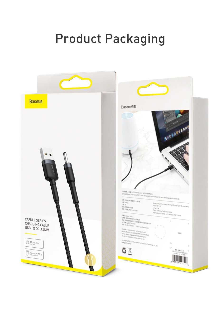 Baseus Cafule Cable USB3.0 to DC 3.5mm Кабель 2A 1m