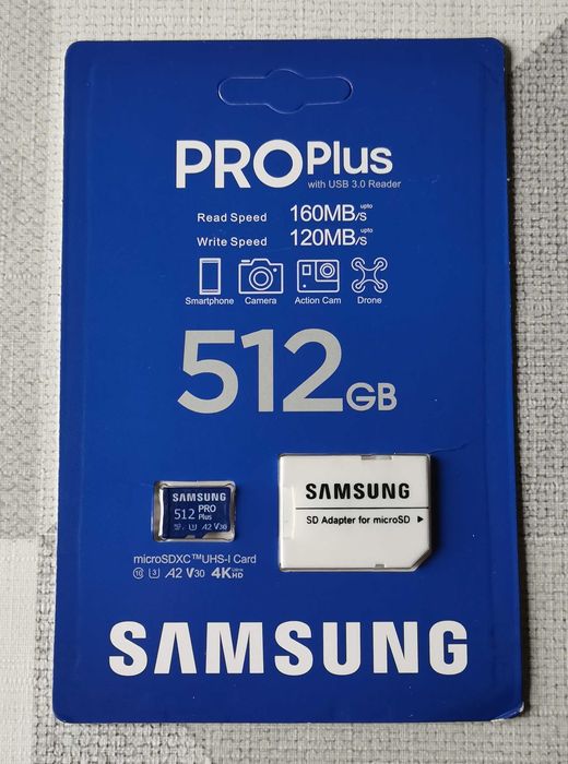 Карта памет Samsung 512GB Pro Plus microSD