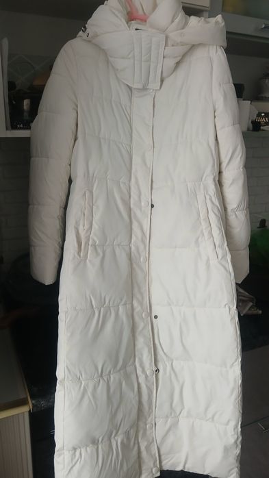 Пальто пуховик удлиненный