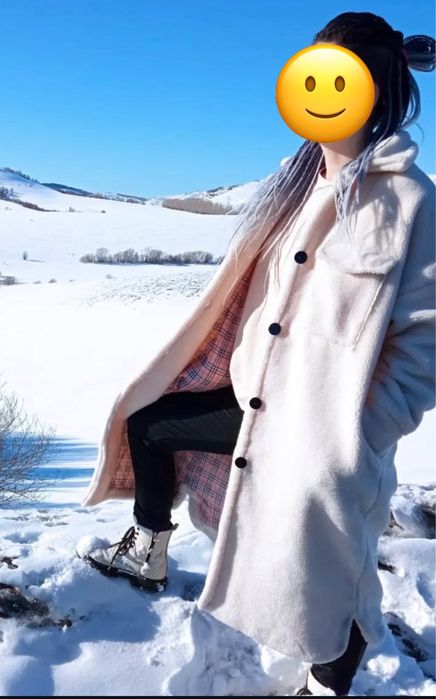 Шуба искусственная оверсайз