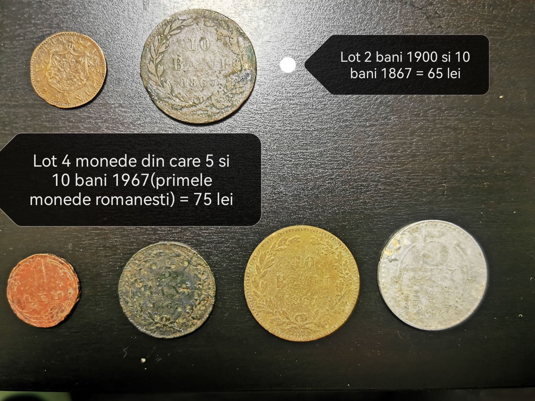 Monede vechi de vânzare 1 3 5 10 - vand colectia
