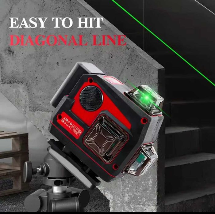 Nivela cu laser și muzică