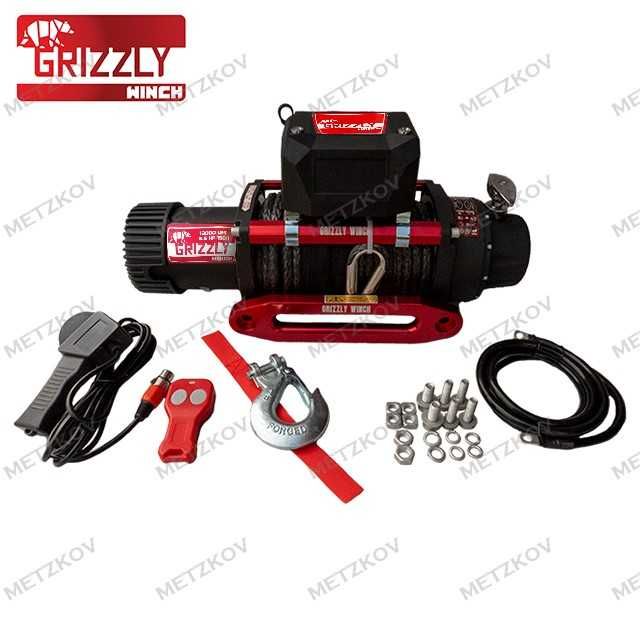 TRANSPORT GRATIS! Troliu Grizzly Winch 13000 lbs 5897kg sufa sintetica