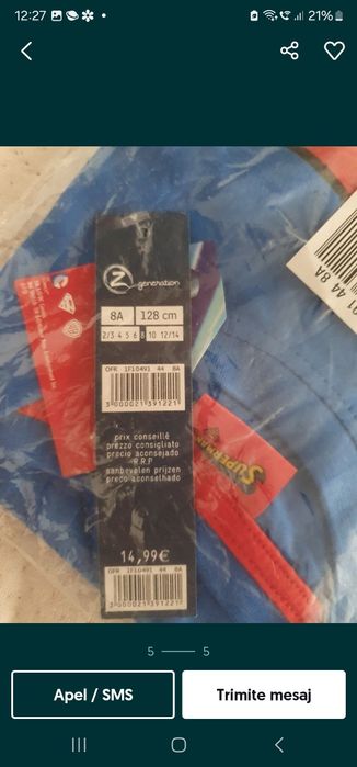 Lichidare stoc tricouri copii Superman