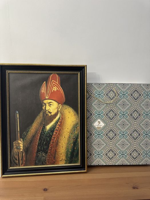 Продам срочно картину с EMPIRE . Абылай Хан 52x67 см
