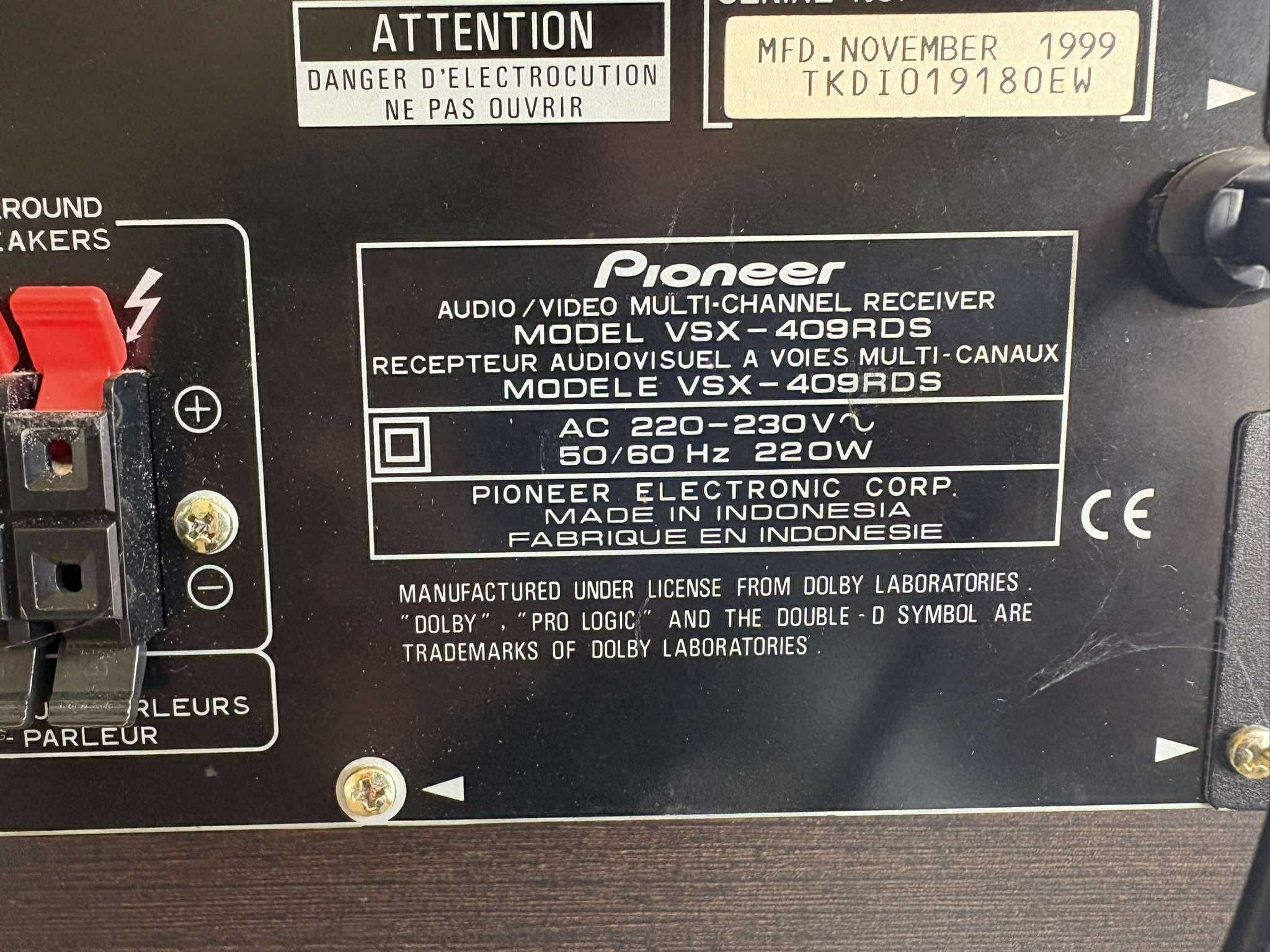 ресийвър Pioneer VSX-409RDS
