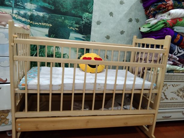 Детский кровать с матрасом
