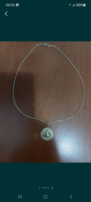 Lanț cu pandantiv din aur de 14k