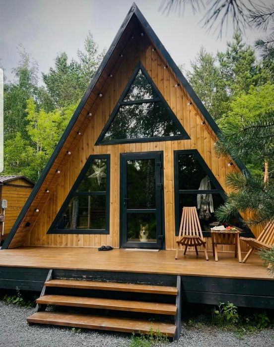 Vand cabane din lemn tip A oferta