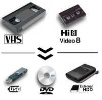 Transfer casete video VHS si Hi8 pe format digital