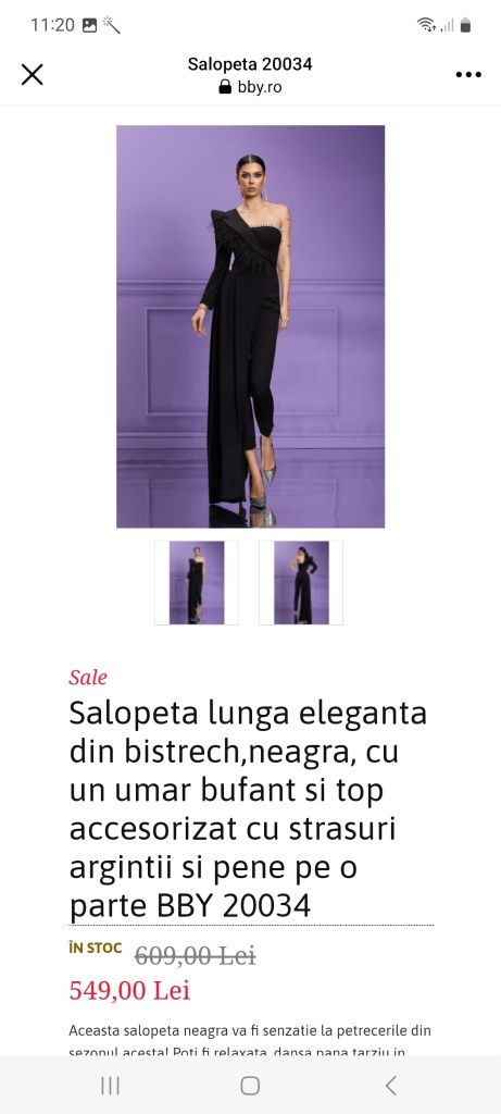 Vand salopeta neagra eleganta