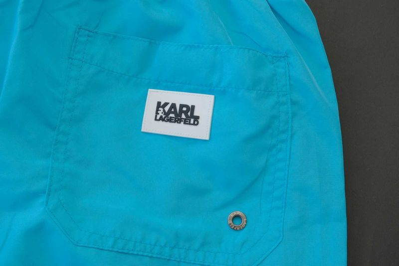 Промо KARL LAGERFELD -S/М/L-зелени/сини мъжки бански-къси панталони