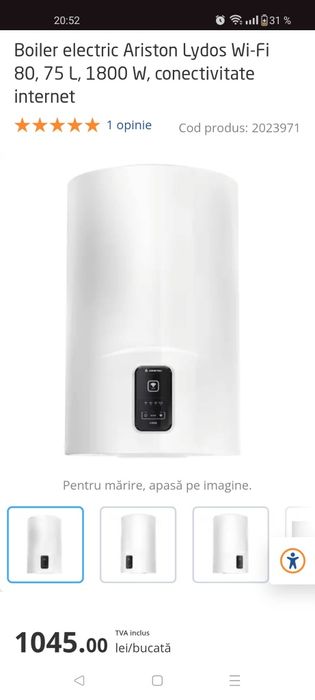 Boiler electric Ariston