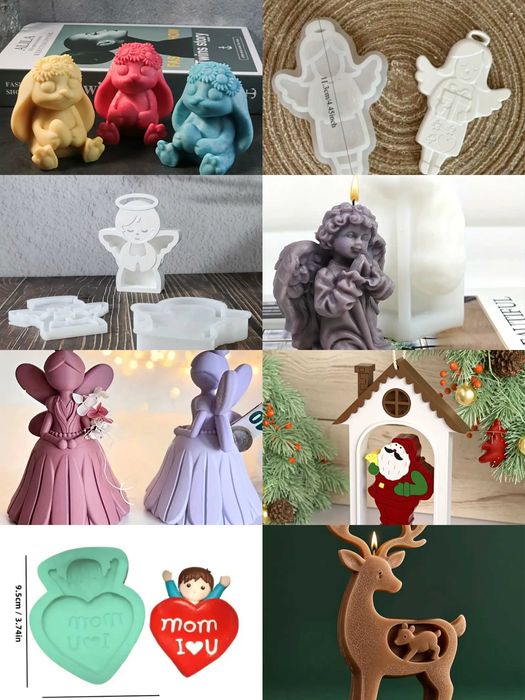 Силиконови молдове различни видове за Свети Валентин, 8 март, Великден