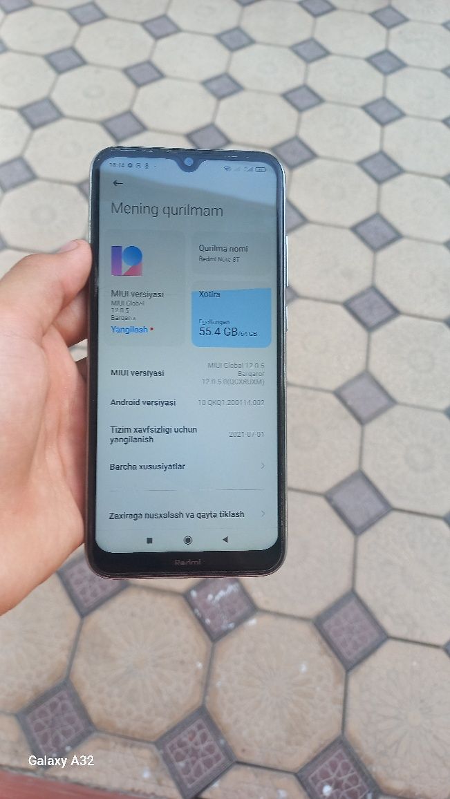 Redmi 8t 64 gb . Kafolati bilan