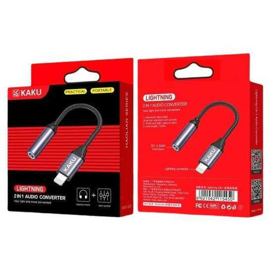 Cablu adaptor Iphone Lightning la mufa audio Jack 3.5mm Casti/Boxe/Aux