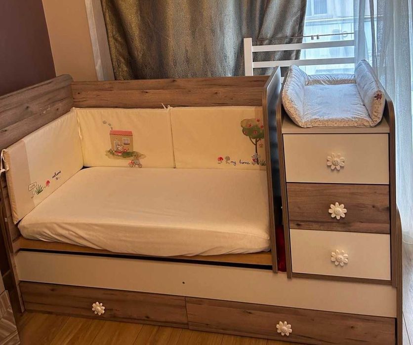 Бебешко легло-люлка 120/60 3в1