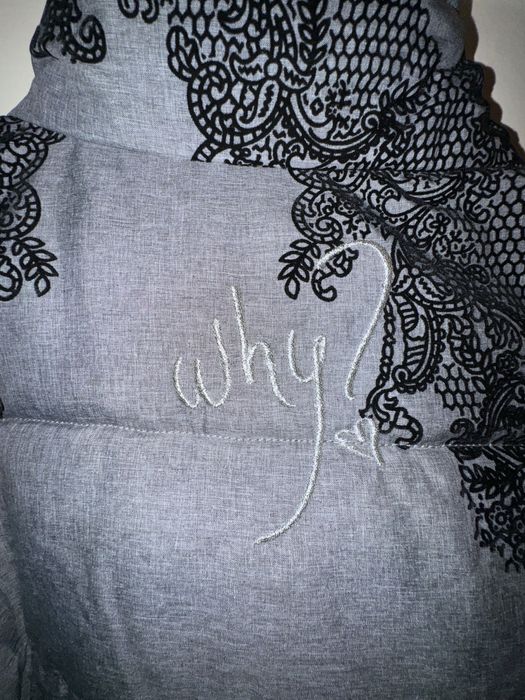 Geacă damă Desigual, cu captuseala florala, broderie neagra