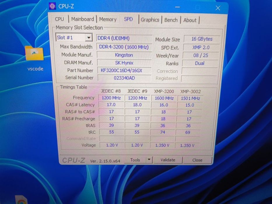 Оперативная память 2/16 ddr4