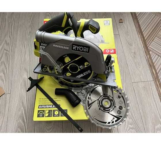 Пила дисковая бесщеточная аккумуляторная Ryobi R18CS7-0 ONE+