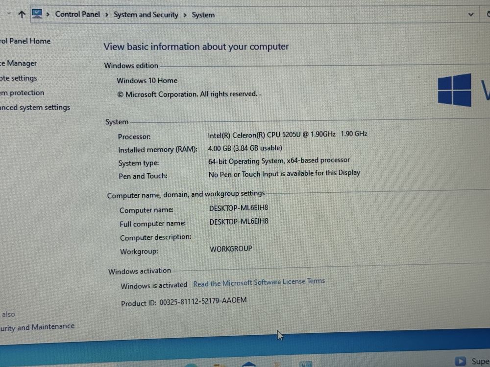 Lenovo IdeaPad 3 15IML05/15,6” инча/Intel 5205U/4GB RAM/256GB SSD