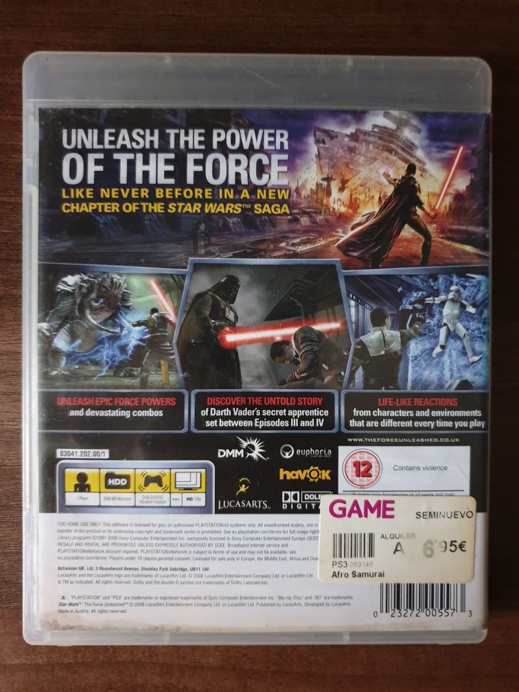 2 Jocuri video Star Wars PS3/Playstation 3