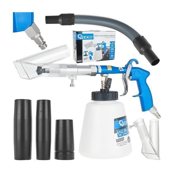 Пневматичен пистолет за миене на тапицерия tornador с адаптер за вакуу