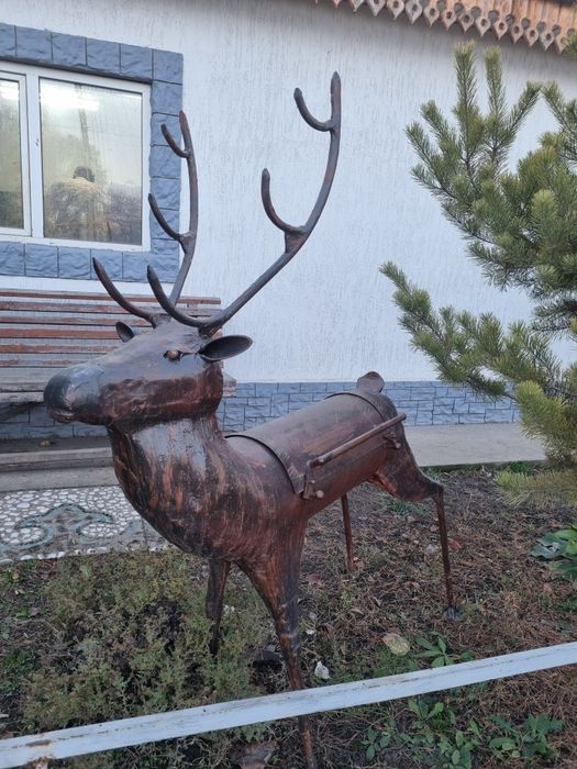 Мангал , олень , барбекю , подарок ,новый год, новый год,  лось , герл