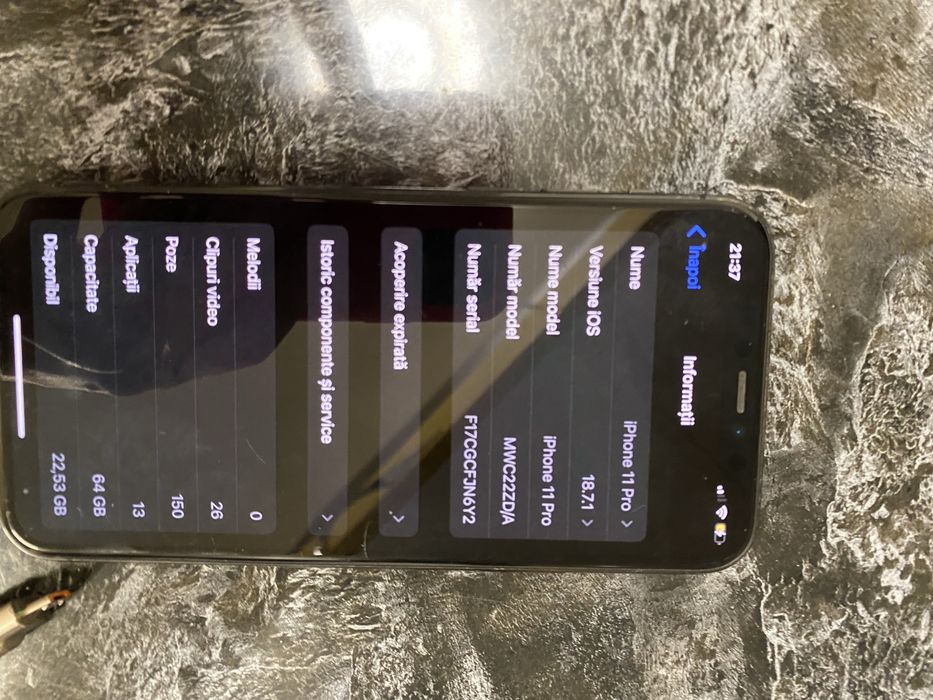 Iphone 11 pro vand urgenr