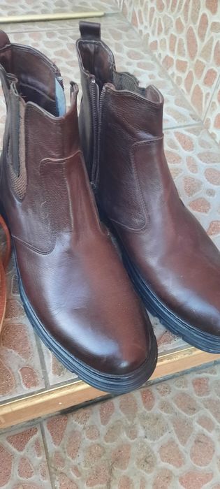 Natural Мъжки Боти 44номер Естествена кожа