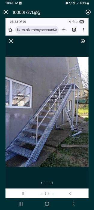 Scara zincata galvanizata la comandă oriunde în tara oferim și montaj