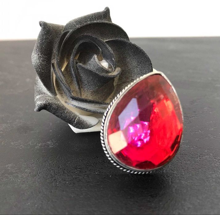 Inel Argint 925 Vintage cu Piatra Semipretioasa Granat