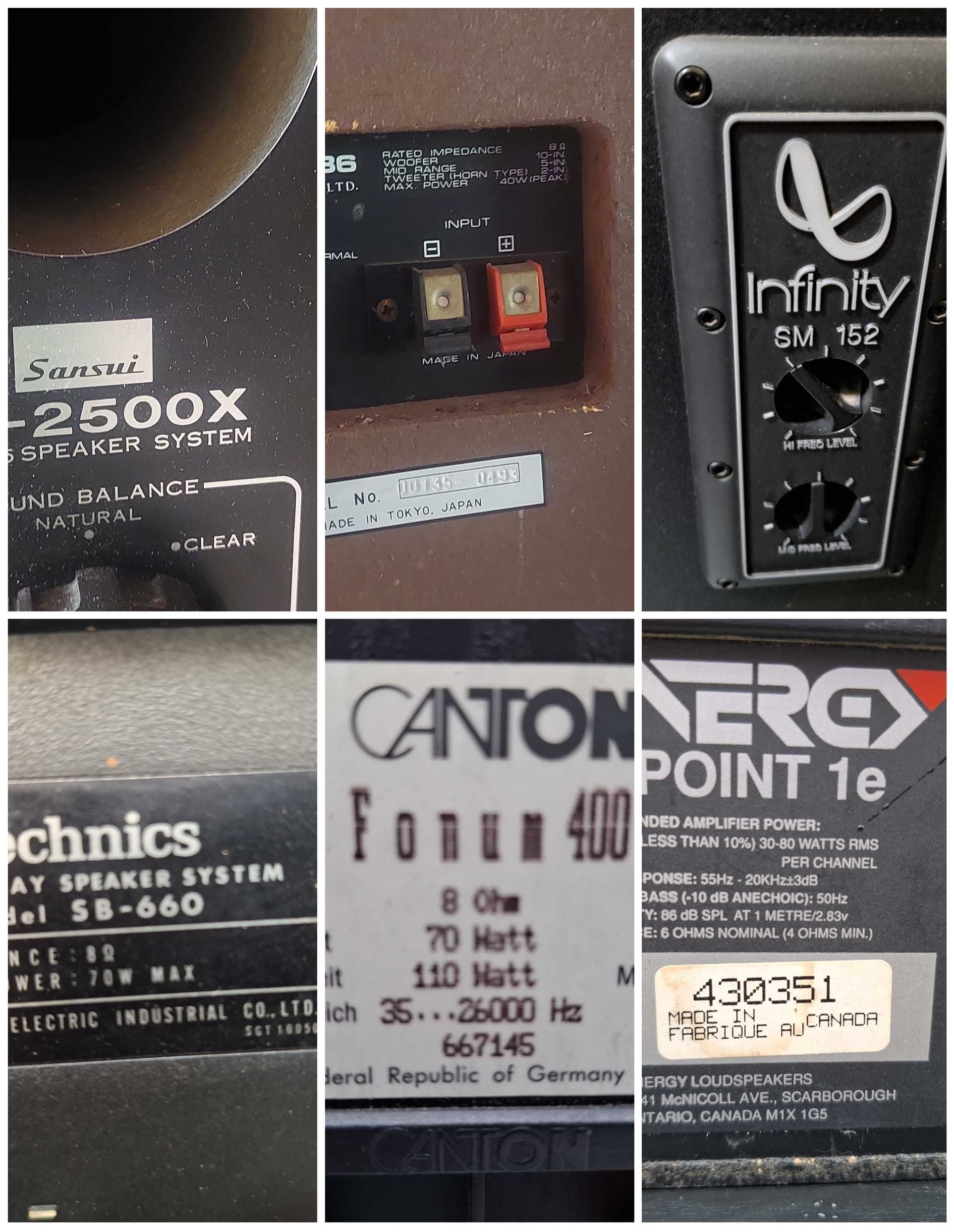 boxe tannoy t+a coloana si de raft technics sb 660  canton fonum 400