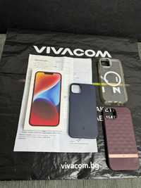 КАТО НОВ* 128GB iPhone 14 PLUS + Гаранция Vivacom 2025г Product RED