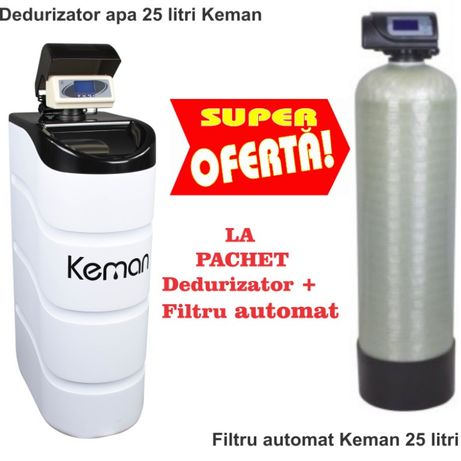 Vând pack Dedurizator Keman + Filtru sedimente automat
