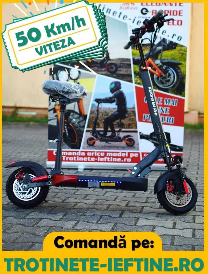 Model Trotineta Delivery Tazz/Glovo/Food Panda, KuKirin M4 PRO 70 Km