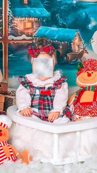Комплект коледни дрехи за фотосесия