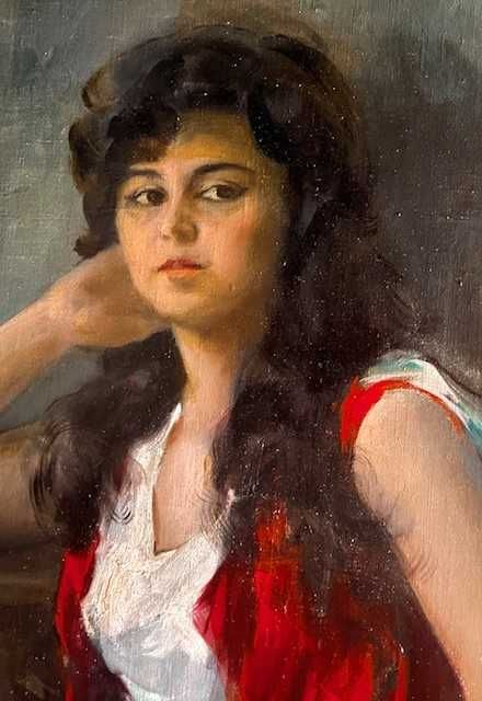 SUPERB! Tablou VECHI de colecție. MARE-80x60cm+Ramă, ulei/pânză-semnat