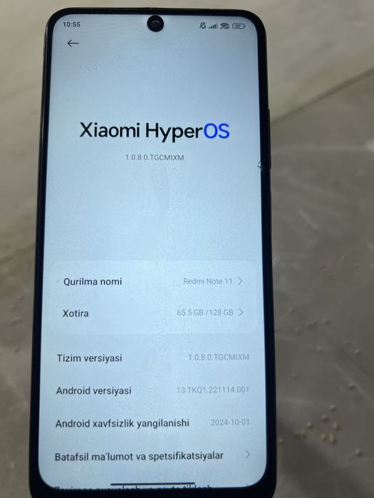 Redmi Not 11 holati zur ishlashlari yaxshi