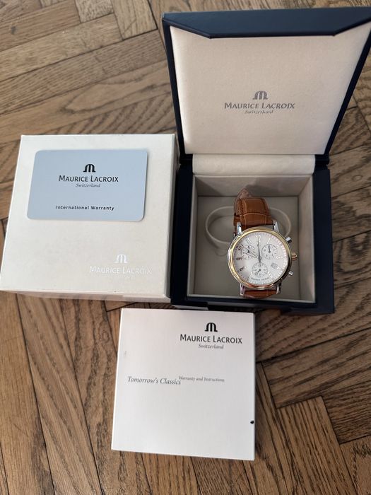 Maurice Lacroix Les Classiques – Aur/Oțel, Cronograf, Dată, Tahimetru
