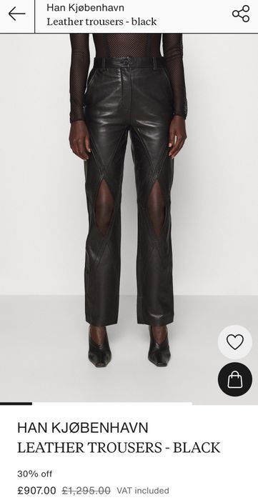 Pantaloni piele naturala Han kjobenhavn