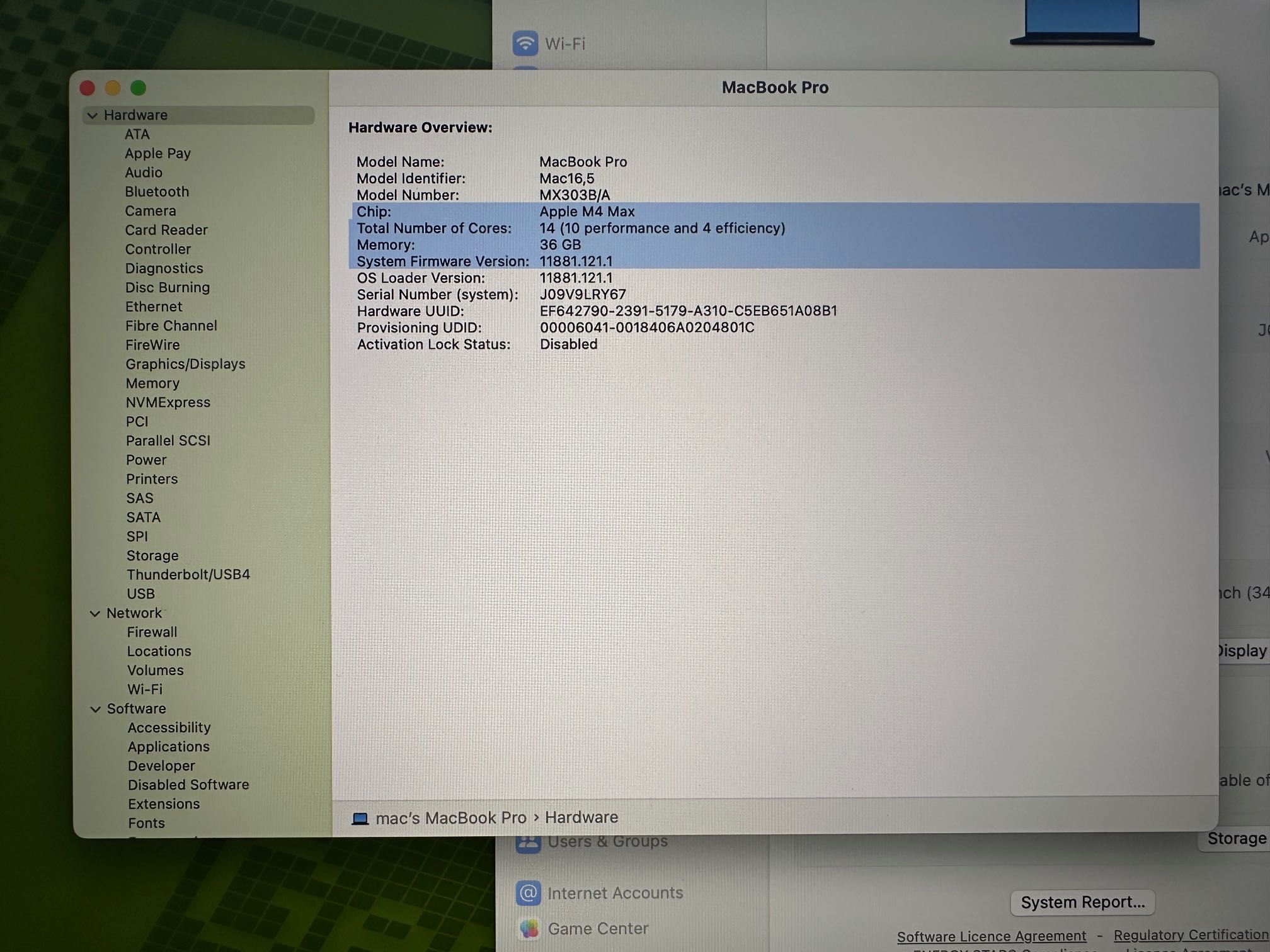 MacBook Pro 16" M4 MAX 14-CPU, 32-GPU, 36GB RAM, 1TB SSD, ГАРАНЦИЯ