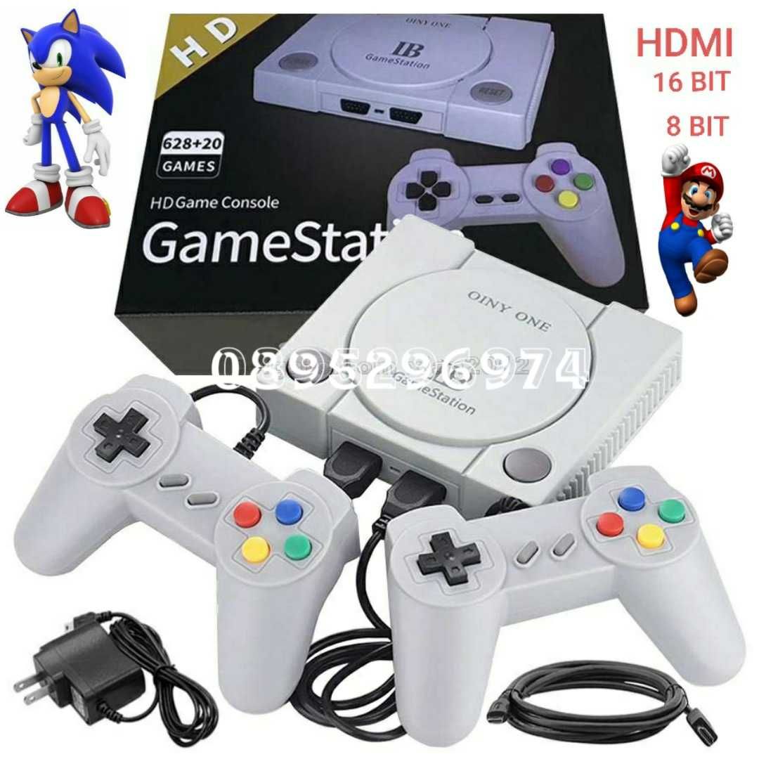 РЕТРО ИГРА + HDMI Retro Game Console 628 + 20 Game Station 16 + 8 bit