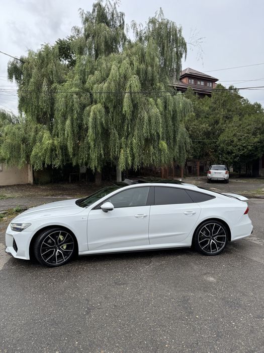 Audi A7 2019 alb perlat 3.0 tdi  mild hibrid